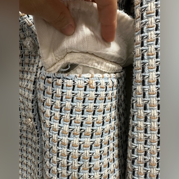 Zara Tweed Double Breasted Blazer - Picture 5 of 7